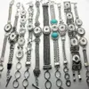 Tout nouveau 10 pièces Antique argent 18mm gingembre bouton pression morceau charme manchette Bracelets entier Lots240E