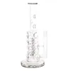 Gerade Rohr Wasserpfeifen Eisfänger Öl Dab Rig Stereo Matrix Perc Glas Wasserpfeifen 5 mm dicke Glasbongs 13 Zoll