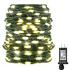 24V Safe Voltage Green Cable LED String Light 10m 20m 50m 100m Christmas Garland Fairy Lights For Xmas Trees Party Wedding Decor227J