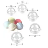 Bakhuk 50st Transparent Plastic Bath Bomb Forms Christmas Ball Ornaments 100 Shrink Wrap Bags 25 Set 5 Storlek 273K