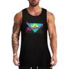 Herrtankstoppar radikala 80-tal retro t shirt topp gym t-shirts kläder man fitness bodybuilding