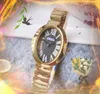 luxe vrouwen tank kleine eenvoudige designer horloge ovale vorm romeinse wijzerplaat roestvrij stalen band klok rose goud zilver kleur schattige dame quartz horloge geschenken