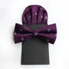 Bow Ties Shantou Druk krawat kwadratowy szalik 2 zestawy mody garnitur męski zestaw halloweenowych akcesoria do ręczników kieszonkowych