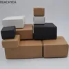 Подарочная коробка из крафт-бумаги «сделай сам», белая, коричневая, черная бумага, маленькая коробка для мыла, крафт-картон, мини-упаковочная коробка для ювелирных изделий, 12 размеров 264N