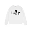 Designer-Kapuzenpullover Alenciag Inkjet Graffiti Letter Print Drop Shoulder Pullover Pullover Vielseitig Slim Fashion Langarm Kapuzenpullover Couple Style