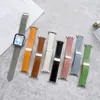 حزام مشبك مغناطيسي من الجلد الفاخر لـ Apple Watch 9 8 45mm 41mm Ultra 2 49mm Geniune Leather Band for Iwatch Series 7 6 5 38mm 41mm 40mm