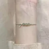 Braccialetti a maglie Design coreano scintillante braccialetto di fascino di giada Hetan per le donne Accessori di gioielli di lusso Regali per feste di nozze E485