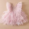 Girl Dresses 12M Baby Girls Lace Toddler Kids Birthday Baptism Clothes Princess Wedding Party Tulle Tutu Summer Baby's