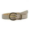Belts For Students All-match Fashion Design Waist Belt Round Buckle Corset Women Adjustable Waistband