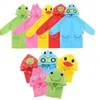 Regenmäntel Kinder Regenmantel Cartoon Tier Stil Wasserdicht Kinder Regenmantel Für Mädchen Jungen Getriebe Poncho Nette Student Regenbekleidung Regenanzug