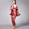 Heren nachtkleding Zijden gewaad Pyjama Kimono Badjas Casual zomer Delicate afdrukken