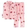 Vêtements de nuit pour femmes 2023 Printemps Automne Plus Taille 7XL Ensembles de pyjama en coton à manches longues pour femmes Costume d'impression mignon Pyjama Homewear Vêtements de maison