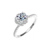 anéis designer anel para mulheres 925 prata esterlina 1CT VVS moissanite anel passar testador de diamante amor anel cruz noivado anel de unhas luxo designer jóias EUA tamanho 5-10