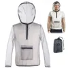 Vestes de cyclisme Mode léger anti-moustique veste abeille insecte anti-moustique maille veste manteau pêche chasse extérieur protecteur manteau 230928