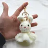 Porte-clés poupée en tricot, pour sac pendentif, Kawaii tricoté fantôme, accessoires de clés de voiture 2023