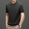 Men's Sweaters Men Wool T-shirt 2023 Autumn Short Sleeve Man Warm Soft Cashmere Pullovers