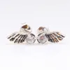 Earrings Pandorara Designer Luxury Fashion Women S925 Sterling Silver Pan Family Angel Wings Earrings Creative Angel Wings Feather Earrings