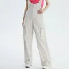 Pantaloni da donna Donna Retro Bretelle americane Primavera Estate Ins Style Tendenza moda High Street Design Sense Jeans Tinta unita Nicchia