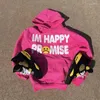 Sweats à capuche pour hommes Im Happy Promise Foam Logo CPFM.XYZ Imprimer Sweat à capuche Hommes Femmes Oversize Hiver Polaire Pull Graphique Anime Vêtements Y2k
