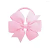 Haaraccessoires 1PC Leuke V-vormige Swallowtail Geribbelde Strik Meisjes Kids Elastiekjes Prinses Kinderen Stropdassen