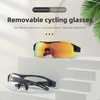 Outdoor Brillen ROCKBROS Gepolariseerde Fietsbril Heren Sport Zonnebril Road MTB Mountainbike Fietsen Bescherming Bril Brillen 5 Lens 230928