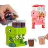 Kitchens Play Food Children Dinosaur Dual Water Dispenser Toy with Cute Pink Blue Cold Warm Juice Drinking Fountain Simulation Kitchen Toys 230928