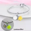 925 silver for women charms jewelry beads Scattered Beads and Stars Glow in the Night