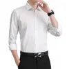 Camisas De Vestido Masculina Primavera E Outono Camisa De Manga Longa Slim Fit Edição Coreana Rosa Juventude