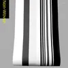 Wallpapers TV Background Wallpaper Living Room Modern Simple Non Woven Atmosphere Fashion Black And White Gray Stripe