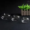 Portacandele Candeliere in vetro trasparente Leggero sfera cava Tè Famiglia Giardino Decorazione della festa nuziale Atmosfera romantica
