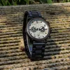 Montres-bracelets Montre en bois pour hommes Quartz de mode avec bois Wacth Lui Cadeaux Relojes Hombres Drop personnalisé