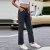 Jeans pour femmes Streetwear Pantalons longs Zipper Taille haute Denim Femmes Jambe droite Pleine longueur Vie quotidienne Japonais