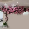 Dekorativa blommor konstgjorda körsbärsblomningsträd falska vinstockar för inomhus- och utomhus hemmakontorsamling