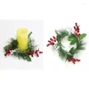 Candle Holders A9LB Eye Catching Christmas Door Wreath Hangers With Glowing Effect Wreaths 11.02in