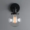 Lámpara de pared Phansthy Sconce Light Industrial con dosel de vidrio de 5,9 pulgadas para pasillo de baño de cocina