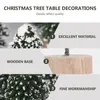 Christmas Decorations 12 Pcs Miniture Decoration Tree Pine Hanging Adornment Set Trees Bamboo Artificial