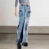 Jupes Mode Denim Cargo Jupe Femmes Multi Poches Vintage Taille Haute Jean 2023 Automne Y2K Vêtements Steetwear Robes Bas