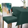 Chair Covers Paint Graffiti Oil Painting Style Dining Cover 4/6/8PCS Spandex Elastic Slipcover Case For Wedding Home Room