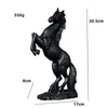 Oggetti decorativi Figurine Statua in resina Dorato Bianco Nero Figura di cavallo Ornamenti astratti nordici per interni Scultura Decorazioni per la casa 230928
