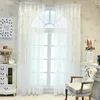 Rideau blanc dentelle tulle rideaux transparent pour salon chambre fenêtre européen rideau rideaux 230928