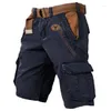 Pantaloncini da uomo Pantaloni cargo Gioventù Estate Cotone Sport europei e americani Abiti larghi Cinque parti Casual