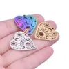 Charms 5 stks Heks Hanger Ster Maan Zon Charm Bulk Rvs Hart Hangers Voor Sieraden Maken Benodigdheden DIY Halloween Accessoires