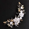 Haarspeldjes Witte Bloem Hoofdbanden Super Fee Imitatie Parels Haarbanden Vrouwen Meisjes Bruid Hoofdtooi Styling Sieraden Accessoires