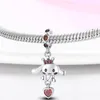 925 sterling silver charm armband pärlor charms spridda pärl enhörning hänge