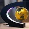 Decorative Figurines Maglev Globe Self-Rotating Luminous Office Desk Surface Panel Living Room Decoration Creative Gift