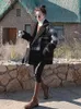 Kadınlar Kürklü Kadın Kırpılmış Tüvet Ceket Vintage İnce Ekose Ceket Koreli Uzun Kollu Peluş Birleştirme Sahte Yün Out Giyim Üstleri Kadın B36