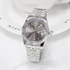 AAA DUPE MONTRE DE LUXE MENS 자동 기계식 시계 실버 스트랩 사파이어 유리 풀 스테인레스 방수 손목 시계 레이디 골드 시계