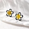 Stud Earrings Korean Simple Hollow Out Flower Creative Elegant Petals Earring For Women Girls Pretty Jewelry Daily Party Gifts
