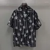 Men's Casual Shirts Ui0572 Fashion 2023 Runway Luxury European Design Party Style Clothing