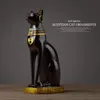 Objetos decorativos estatuetas gato egípcio resina artesanato vintage decoração de casa moderna vintage baster deusa deus faraó estatueta estátua para enfeites de mesa presente 230928